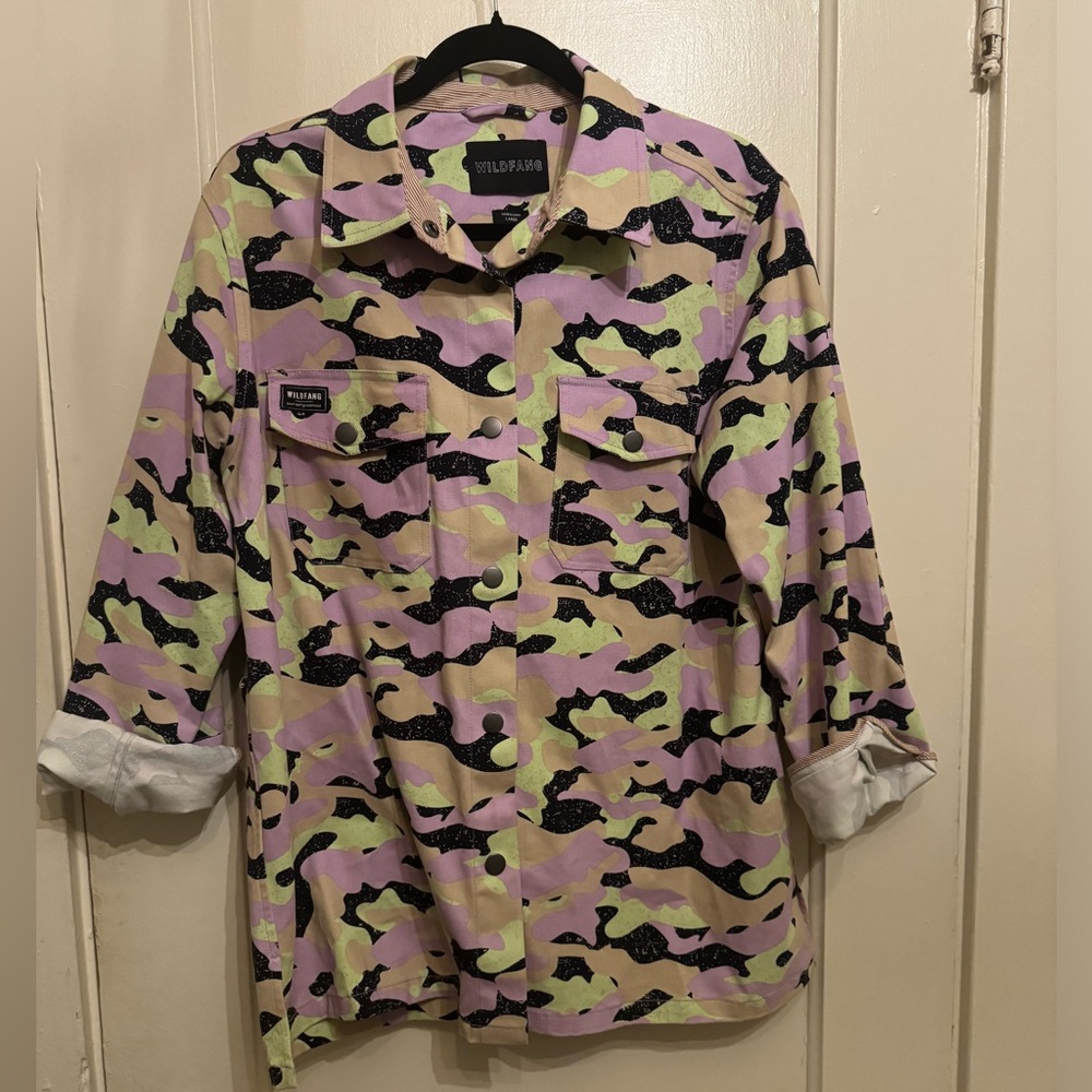 Wildfang Workwear Colorful Camo Chore Coat